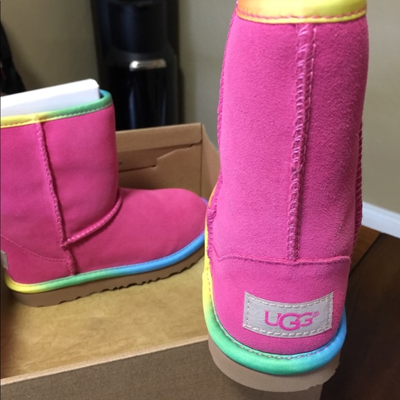 pink rainbow uggs